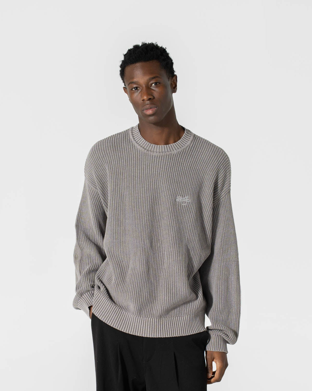Knit Sweater Washed Grey